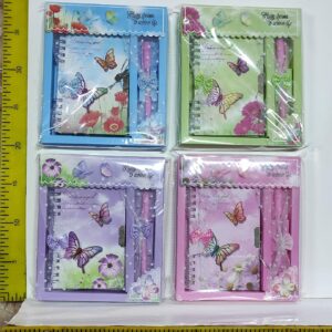 LIBRO DIARIO CON CANDADO CHICO 2 MARIPOSAS ART 1827           2850.00 $       25-11-24