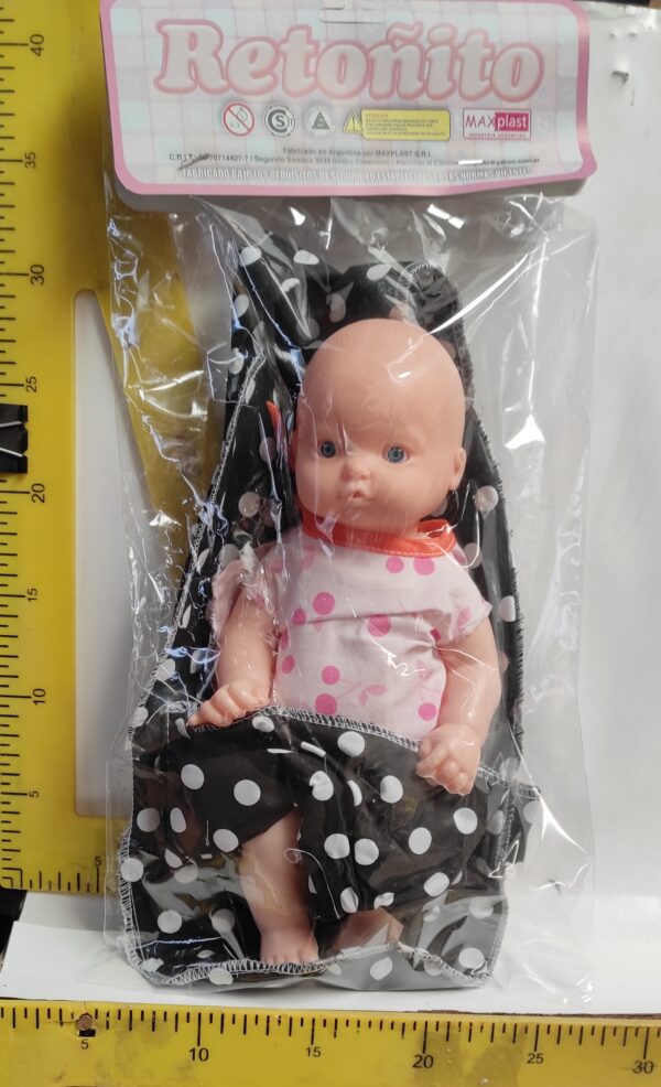 BEBE CON MOCHILA TELA MAX ART 511   4-11-24