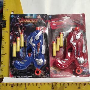 PISTOLA AVENGERS CON DARDOS Y PERSONAJES Q01-5      7-11-24
