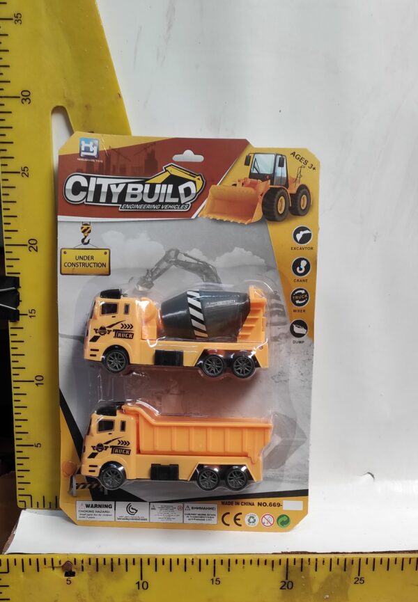 CAMION CONSTRUC X 2 BLISTER ART 669-A1    6-11-24
