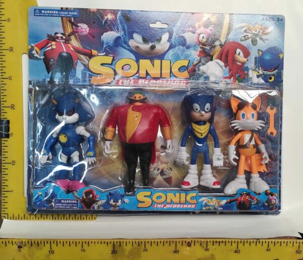 MUñECOS SONIC X 4 BLISTER GDE ART 3914    16750.00$