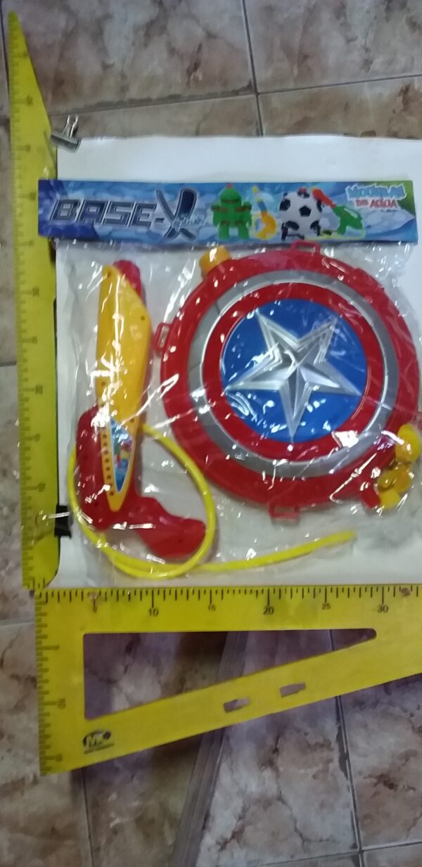 PISTOLA  MOCHILA ESCUDO CAPITAN AMERICA ART 160263   8-11-24