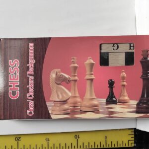JUEGO EN CAJA 3 EN 1 DAMA AJEDREZ BACGAMON 5-12-24              5900.00