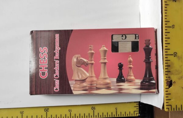 JUEGO EN CAJA 3 EN 1 DAMA AJEDREZ BACGAMON 5-12-24              5900.00