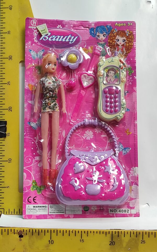 BLISTER MUñECA CON CARTERITA 4082 4-10-24