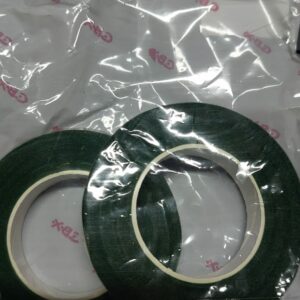 Cinta ENGOMADA FLORAL VERDE X 2