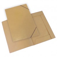 CARPETA 3 SOLAPAS MARRON 1-1-25