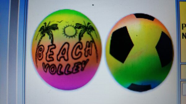 PELOTA PLASTISOL BEACH FLUOR     950.00 $     22-8-25