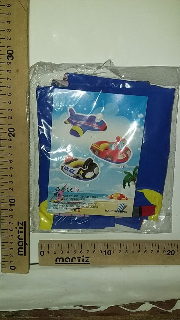 INFLABLE BOTE    AVION AUTO RESCATE 78 CM  POLICIA 7-11-24