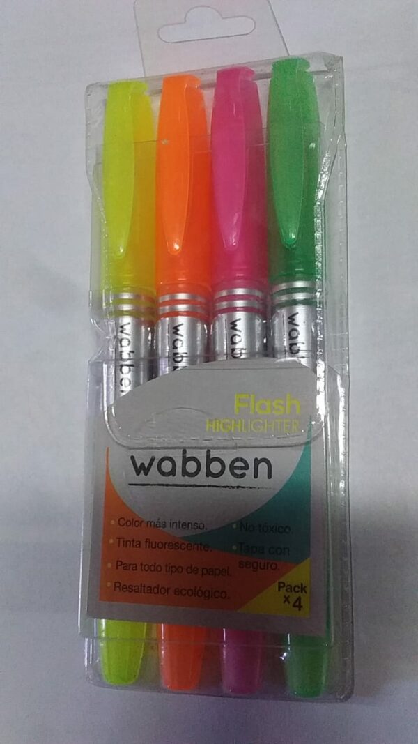 RESALTADOR X 4 FLASH WABBEN 1-1-25
