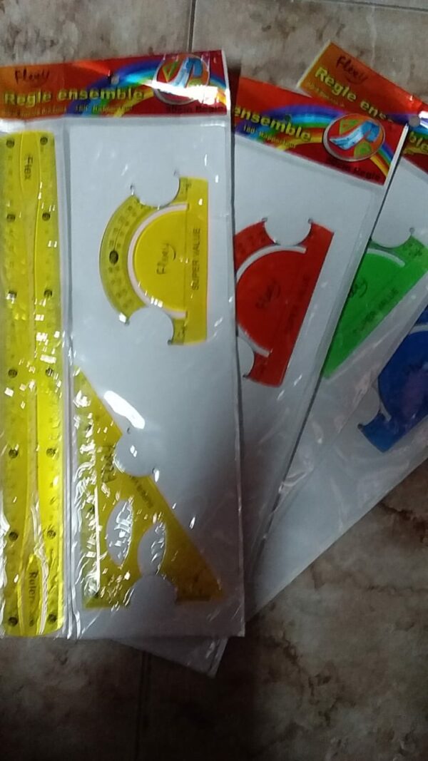 SET DE GEOMETRIA FLEXIBLE X 30 CM PRAK     2-1-25
