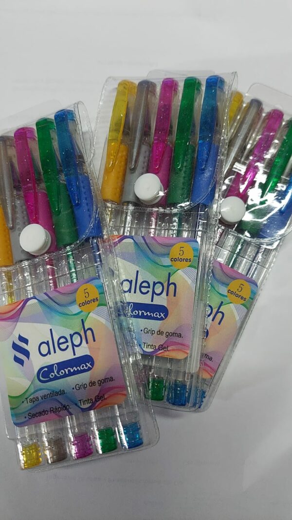 BOLIGRAFO GEL X 5 ALEPH      7-1-25