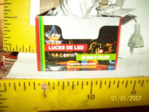LUZ LED X 50 L COLOR  ECO       CABLE/BCO      1800.00 $         15-11-24