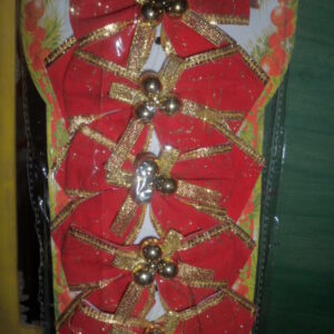 MOñO X 6 ROJO RIBETE ORO 10 CM ART 16107     2900.00 $       21-11-24