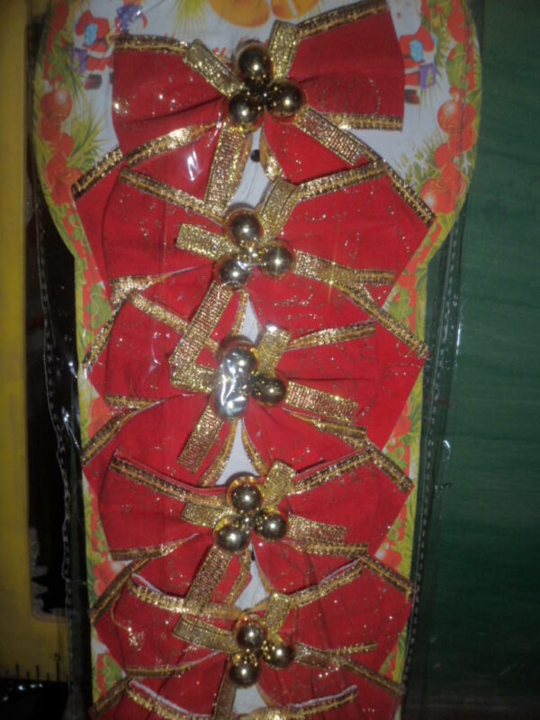 MOñO X 6 ROJO RIBETE ORO 10 CM ART 16107     2900.00 $       21-11-24
