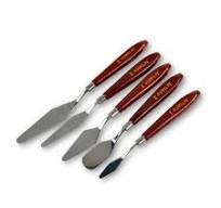 SET DE ESPATULAS X 5 METAL MADERA   3-3-25