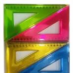 ESCUADRAS COLORES 60 GRADO X20 CM        3-3-25