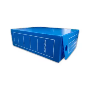 CAJA PLASTICA CORR. AZUL 25x39x12 CM       21-4-25
