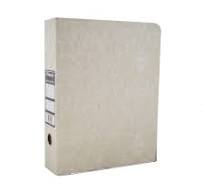 BIBLIORATO OFICIO GRIS BORDE METALICO      17-4-25