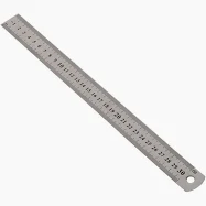 REGLA METAL 30 CM ECONOMICA 5-1-25