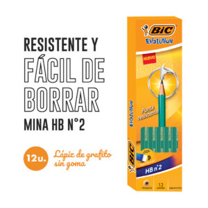 LAPIZ BIC X 12 NEGRO EVOLUTION 28-12-24