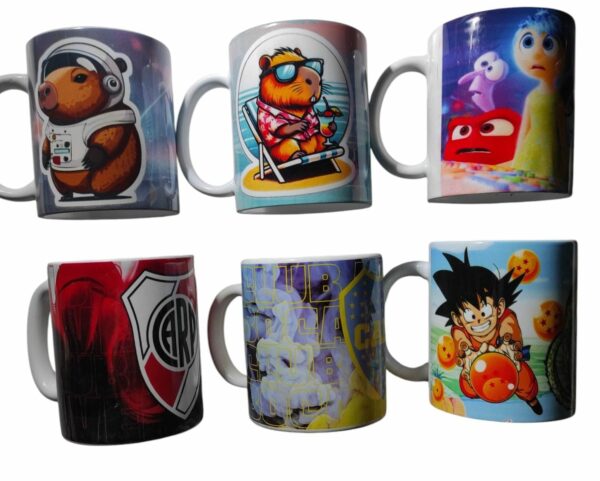 TASAS CERAMICA VIP CALIDAD SUPER ESTAMPING  PERSONAJES Y CUADROS 27-5-25
