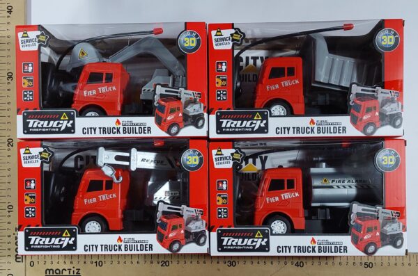 CAMIONES CONSTRUCCION CONTROL DOBLE  4 MODELOS   3-6-25