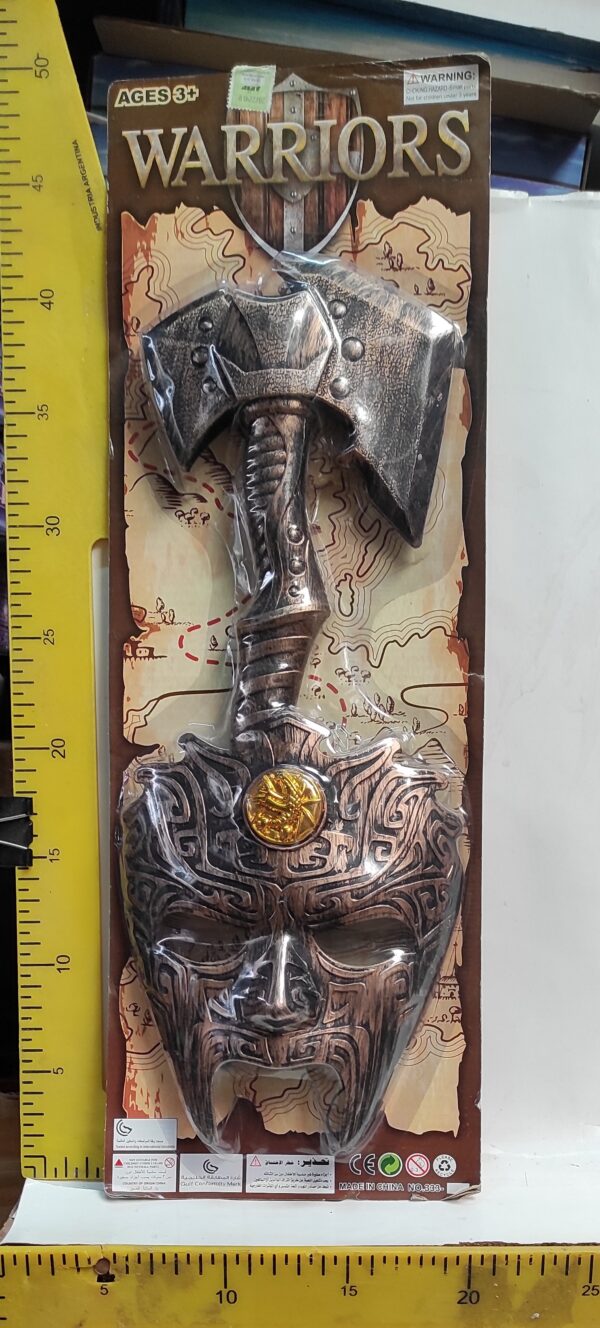 BLISTER GUERRERO HACHA Y MASCARA ART   333-116      2990.00 $       14-7-25