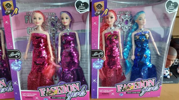 MUñECAS X 2 VESTIDO LENTEJUELAS CAJA     8700.00$   2-7-25