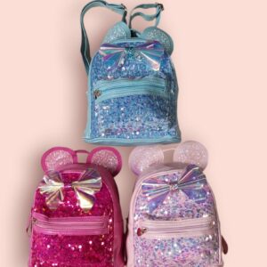 MOCHILA LENTEJUELAS  MINI JUVENIL C/MOñO METALIZADO   13990,00 $    2-9-25