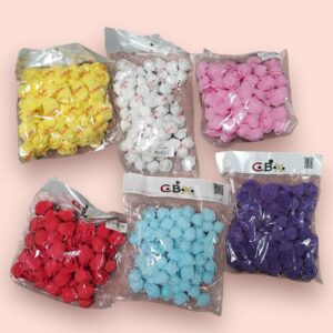 FLORES DE GOMA EVA 3.5CM X 72 UNID      5950.00 $     8-9-25