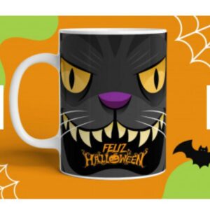 TASAS CERAMICA MUSH   VIP SUPER ESTAMPING   HALOWEEN   3500.00 $