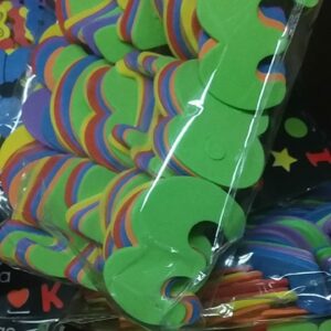 FIGURAS DE GOMA EVA NUMEROS X 120 AUTODHESIVO    17-10-25