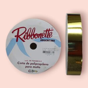 CITA RIBINETTE DORADA 20MM X 25 MTS     1450.00 $