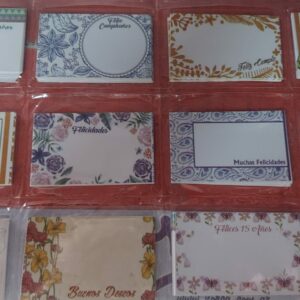 TARJETAS PERSONALES TODA OCACION X 240    2550.00 $    14-10-25